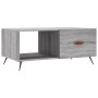 Mesa de centro madera contrachapada gris Sonoma 90x50x40 cm de vidaXL, Mesas de centro - Ref: Foro24-829186, Precio: 45,60 €,...