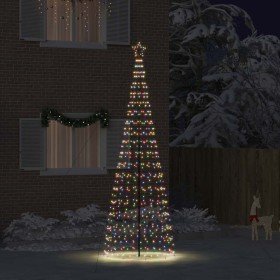 Árbol de Navidad LED con estacas de tierra Multicolor 400 cm en Decoración Festiva y Estacional | Comprar online en Foru.es