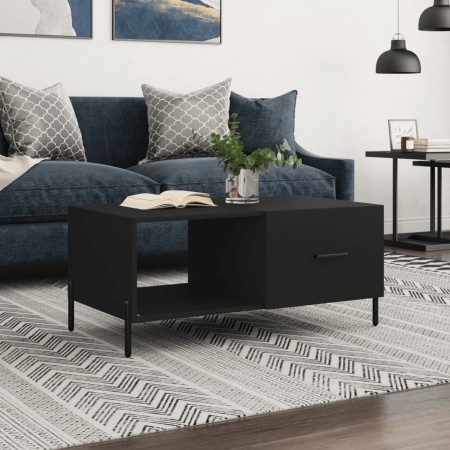Mesa de centro madera contrachapada negro 90x50x40 cm de vidaXL, Mesas de centro - Ref: Foro24-829221, Precio: 49,65 €, Descu...