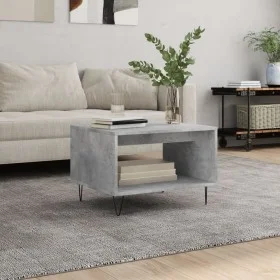 Mesa de centro madera de ingeniería gris hormigón 60x50x40 cm de vidaXL, Mesas de centro - Ref: Foro24-829256, Precio: 41,64 ...