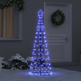 Árbol de Navidad LED con 390 LED con soporte Azul 250 cm Hierro en Decoración Festiva y Estacional | Comprar online en Foru.es