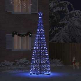 Árbol de Navidad LED con 800 LED con soporte Azul 400 cm Hierro en Decoración Festiva y Estacional | Comprar online en Foru.es