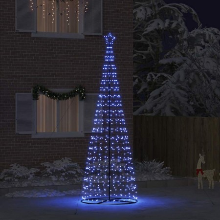 Árbol de Navidad LED con 800 LED con soporte Azul 400 cm Hierro en Decoración Festiva y Estacional | Comprar online en Foru.es