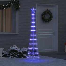 Árbol de Navidad LED con 230 LED Azul 51 x 51 x 190 cm Metal en Decoración Festiva y Estacional | Comprar online en Foru.es