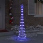 Árbol de Navidad LED con 230 LED Azul 51 x 51 x 190 cm Metal en Decoración Festiva y Estacional | Comprar online en Foru.es