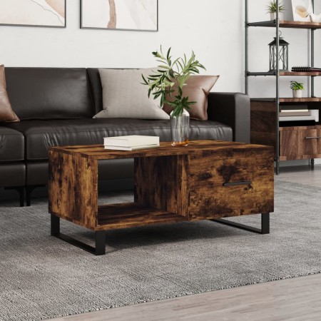 Mesa de centro madera contrachapada roble ahumado 90x50x40 cm de vidaXL, Mesas de centro - Ref: Foro24-829241, Precio: 63,97 ...
