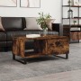 Mesa de centro madera contrachapada roble ahumado 90x50x40 cm de vidaXL, Mesas de centro - Ref: Foro24-829241, Precio: 63,97 ...