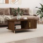 Mesa de centro madera contrachapada roble marrón 90x50x40 cm de vidaXL, Mesas de centro - Ref: Foro24-829483, Precio: 47,43 €...