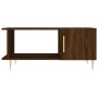 Mesa de centro madera contrachapada roble marrón 90x50x40 cm de vidaXL, Mesas de centro - Ref: Foro24-829483, Precio: 47,43 €...