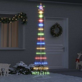 Árbol de Navidad LED Multicolor 70 x 70 x 250 cm Metal en Decoración Festiva y Estacional | Comprar online en Foru.es