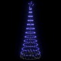 Árbol de Navidad LED con 230 LED Azul 71 x 71 x 184.5 cm Metal en Decoración Festiva y Estacional | Comprar online en Foru.es