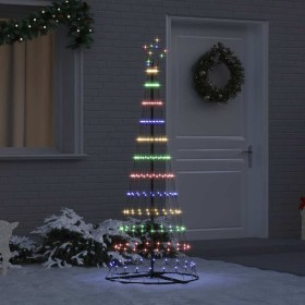 Árbol de Navidad LED Multicolor 71 x 71 x 184.5 cm Metal en Decoración Festiva y Estacional | Comprar online en Foru.es