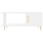 Mesa de centro madera contrachapada blanco brillo 90x50x40 cm de vidaXL, Mesas de centro - Ref: Foro24-829478, Precio: 49,02 ...
