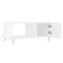 Mesa de centro madera contrachapada blanco brillo 90x50x40 cm de vidaXL, Mesas de centro - Ref: Foro24-829478, Precio: 49,02 ...