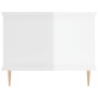 Mesa de centro madera contrachapada blanco brillo 90x50x40 cm de vidaXL, Mesas de centro - Ref: Foro24-829478, Precio: 49,02 ...