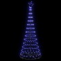 Árbol de Navidad LED con 290 LED Azul 100 x 100 x 250 cm Metal en Decoración Festiva y Estacional | Comprar online en Foru.es