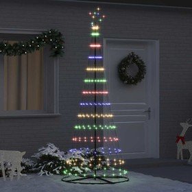 Árbol de Navidad LED Multicolor 100 x 100 x 250 cm Metal en Decoración Festiva y Estacional | Comprar online en Foru.es