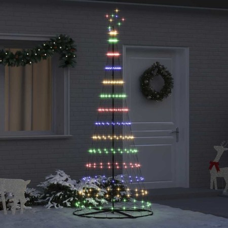 Árbol de Navidad LED Multicolor 100 x 100 x 250 cm Metal en Decoración Festiva y Estacional | Comprar online en Foru.es