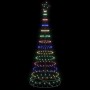 Árbol de Navidad LED Multicolor 100 x 100 x 250 cm Metal en Decoración Festiva y Estacional | Comprar online en Foru.es