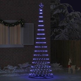 Árbol de Navidad LED Azul 100.5 x 100.5 x 302.5 cm Metal en Decoración Festiva y Estacional | Comprar online en Foru.es