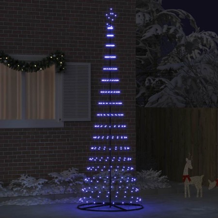 Árbol de Navidad LED Azul 100.5 x 100.5 x 302.5 cm Metal en Decoración Festiva y Estacional | Comprar online en Foru.es