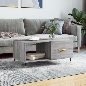 Mesa de centro madera contrachapada gris Sonoma 90x50x40 cm de vidaXL, Mesas de centro - Ref: Foro24-829194, Precio: 62,10 €,...