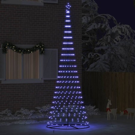 Árbol de Navidad LED Azul 138.5 x 138.5 x 399 cm Metal en Decoración Festiva y Estacional | Comprar online en Foru.es