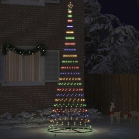 Árbol de Navidad LED Multicolor 138.5 x 138.5 x 399 cm Metal en Decoración Festiva y Estacional | Comprar online en Foru.es