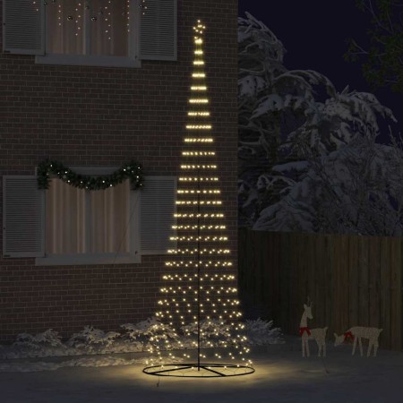 Árbol de Navidad LED Cálido 160 x 160 x 500 cm Metal en Decoración Festiva y Estacional | Comprar online en Foru.es