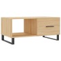 Mesa de centro madera contrachapada roble Sonoma 90x50x40 cm de vidaXL, Mesas de centro - Ref: Foro24-829239, Precio: 64,59 €...
