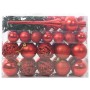 Juego de Esferas de Navidad con 150 LED 61 pcs Rojo Plástico en Decoración Festiva y Estacional | Comprar online en Foru.es