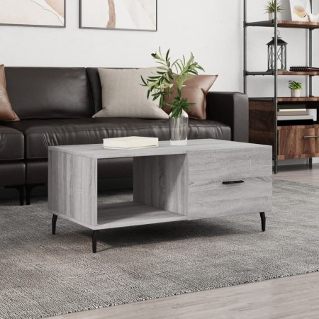 Mesa de centro madera contrachapada gris Sonoma 90x50x40 cm de vidaXL, Mesas de centro - Ref: Foro24-829234, Precio: 50,78 €,...