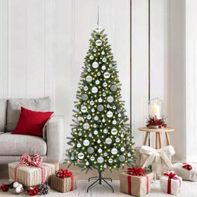 Juego de Esferas de Navidad 120 pcs Plateado Plástico en Decoración Festiva y Estacional | Comprar online en Foru.es