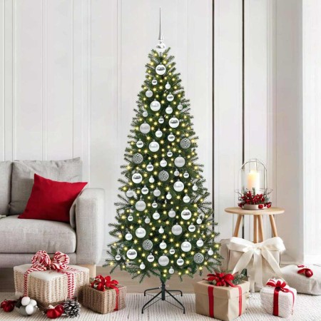 Juego de Esferas de Navidad 120 pcs Plateado Plástico en Decoración Festiva y Estacional | Comprar online en Foru.es