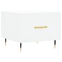 Mesa de centro madera de ingeniería blanca 50x50x40 cm de vidaXL, Mesas de centro - Ref: Foro24-829348, Precio: 37,91 €, Desc...