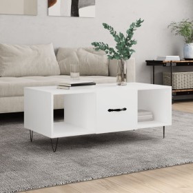 Mesa de centro madera contrachapada blanco 102x50x40 cm de vidaXL, Mesas de centro - Ref: Foro24-829292, Precio: 49,60 €, Des...