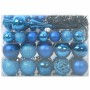 Juego de Esferas de Navidad con 150 LED 61 pcs Azul Plástico en Decoración Festiva y Estacional | Comprar online en Foru.es