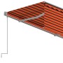 Toldo retráctil automático con persiana naranja y marrón 3x2,5m en Toldos | Comprar online en Foru.es