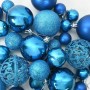 Juego de Esferas de Navidad con 300 LED 120 pcs Azul Plástico en Decoración Festiva y Estacional | Comprar online en Foru.es
