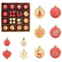 Juego de Esferas de Navidad 40 pcs Dorado y rojo Plástico en Decoración Festiva y Estacional | Comprar online en Foru.es