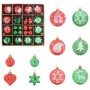 Juego de Esferas de Navidad 40 pcs Rojo y verde Plástico en Decoración Festiva y Estacional | Comprar online en Foru.es