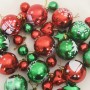 Juego de Esferas de Navidad 40 pcs Rojo y verde Plástico en Decoración Festiva y Estacional | Comprar online en Foru.es