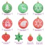 Juego de Esferas de Navidad 40 pcs Rojo y verde Plástico en Decoración Festiva y Estacional | Comprar online en Foru.es