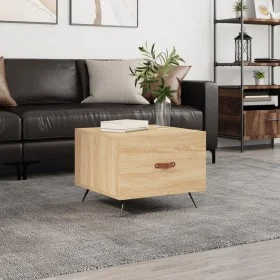 Mesa de centro madera de ingeniería roble Sonoma 50x50x40 cm de vidaXL, Mesas de centro - Ref: Foro24-829338, Precio: 38,66 €...
