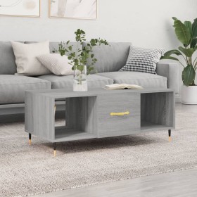 Mesa de centro madera contrachapada gris Sonoma 102x50x40 cm de vidaXL, Mesas de centro - Ref: Foro24-829282, Precio: 49,02 €...