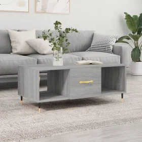 Mesa de centro madera contrachapada gris Sonoma 102x50x40 cm de vidaXL, Mesas de centro - Ref: Foro24-829282, Precio: 48,59 €...