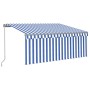 Toldo retráctil manual con persiana y LED azul y blanco 3x2,5 m en Toldos | Comprar online en Foru.es