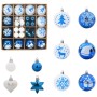 Juego de Esferas de Navidad 40 pcs Azul y Plástico en Decoración Festiva y Estacional | Comprar online en Foru.es