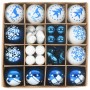 Juego de Esferas de Navidad 40 pcs Azul y Plástico en Decoración Festiva y Estacional | Comprar online en Foru.es