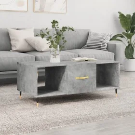 Concrete gray plywood coffee table 102x50x40 cm by vidaXL, Coffee table - Ref: Foro24-829280, Price: 46,92 €, Discount: %